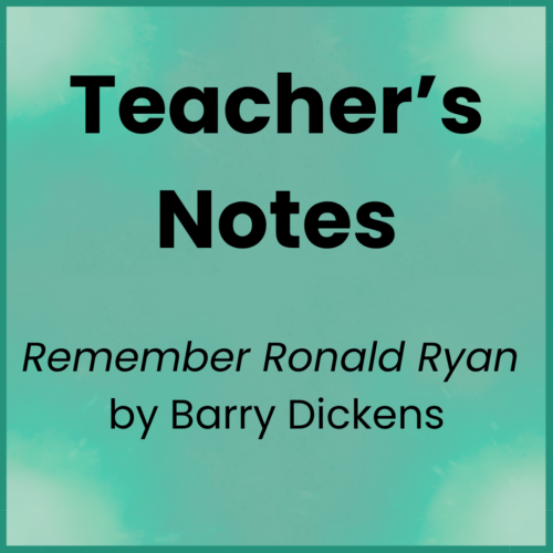 Remember Ronald Ryan_Teacher's Notes