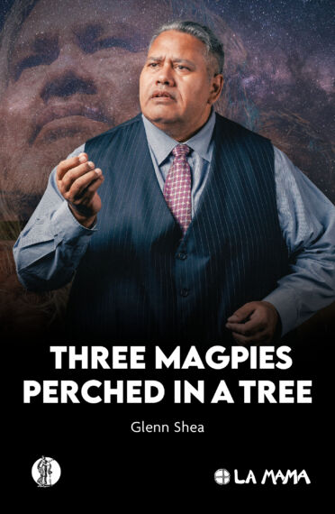 Three Magpies Perched in a Tree
